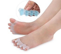 New Toe Hallux Valgus Corrector Gel Silicone Bunion Corrector Toe Protector Straightener Spreader Separator Foot Care Tool 4 Color8093992