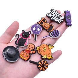 orange skull hallowers shoe accessories charms buckle flowers decoration clog charms 39 styles wholesale