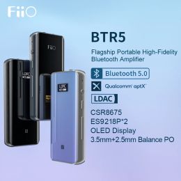 Adapter FiiO Refurbished BTR5 with ES9218P, Bluetooth 5.0 Headphone Amplifier DSD256 Receiver LDAC with 3.5mm/2.5mm output