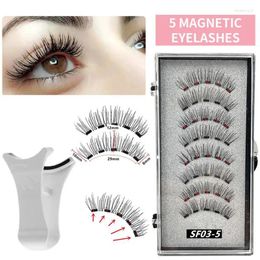 False Eyelashes Reusable Magnetic Natural Tweezers Set 2 Pairs Lashes For Eye Makeup