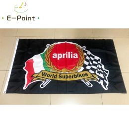 Accessories Italy Aprilia World Superbikes Flag 2ft*3ft (60*90cm) 3ft*5ft (90*150cm) Size Christmas Decorations for Home Flag Banner Gifts