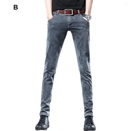 Men's Pants Men Active Lifestyle Trousers Stylish Slim Fit With Pockets Korean Style Ankle Length For Daily Wear