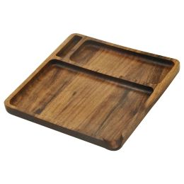 Handmade Wooden Rolling Tray With Groove Hand Roller Paper Grinder Smoking Pipe Plate Square Shape Wood Roll Tray Cigarette Tool LL