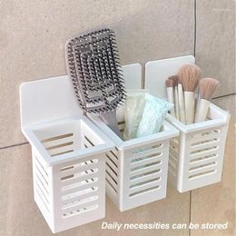 Storage Bottles Toothbrush And Toothpaste Holder Self Adhesive Pantry Shelves Wall Mounted Bathroom Box For Razor Kitchen