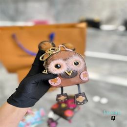 Luxury Brand Women Key Wallets Designer Dog Elephant Shell Coin Purses Keychain Cute Owl Mini Backpack Ladies Zipper Card Bags Clutch Bag Totes Pendants Charms