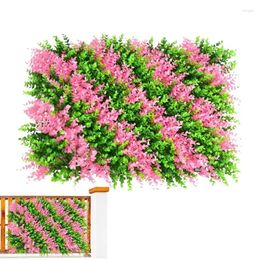 Decorative Flowers 40x60CM Artificial Leaf Hedge Board Plant Panel Noise Reduction UV Protected Privacy Fence Screen For Backyard Garden