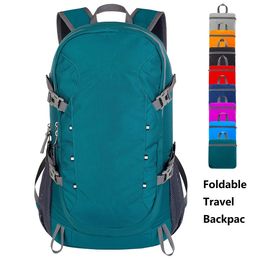 Travel Backpack Hiking Backpack Cycling Folding Lightweight Outdoor Oxford Cloth Waterproof 40L 240507