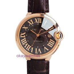 Crater Unisex Watches New Mens 42mm Blue Balloon Automatic Mechanical Rose Gold Watch with Original Box