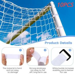 Soccer 10pcs Soccer Net Support Strap Soccer Net Clip Replacement Parts Buckle Design For Football Adjustable Soccer Training Equipment