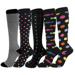 Socks Hosiery Compression Socks For Men Women Running Cycling Football Sports Socks Calf Support Travel Relief Of Varicose Veins Anti Fatigue Y240504