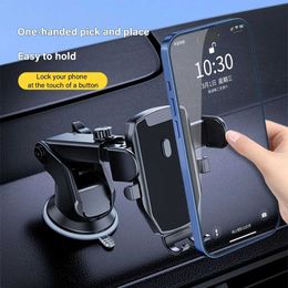 Cell Phone Mounts Holders Universal Dashboard Windshield Sucker Car Phone Holder Mount Stand GPS Mobile Cell Support For iPhone Huawei