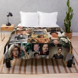 Blankets Brendan Fraser Love Collage Throw Blanket Stuffeds Personalised Gift