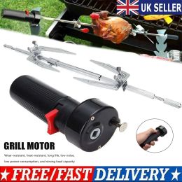 Accessories BBQ Rotator Motor Rotary Fork Set Electric BBQ Rotisserie Grill Rod 1.5V D Size Barbecue Rotisserie Rotator Motor Durable