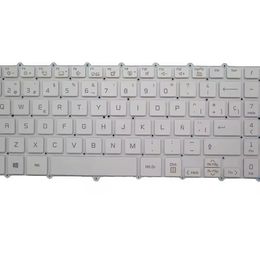 Laptop Keyboard For LG 17Z990 17ZB990 17ZD990 LG17Z99 17Z990-R 17Z990-R.AP71U1 17Z990-R.AAS8U1 Spanish SP White with backlit