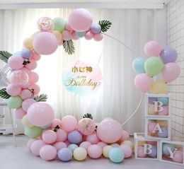 98cm White Plastic Balloon Arch Ring DIY Background Holder Circle Ballon Column Base Baby Shower Birthday Wedding Party Decor Deco4513951