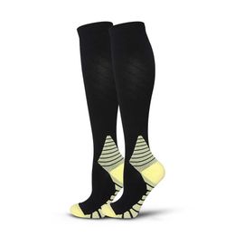 Socks Hosiery Mens Socks Long Tube Compression Socks High Elasticity Calf Protection Outdoor Sports Running Cycling Compression Socks Y240504