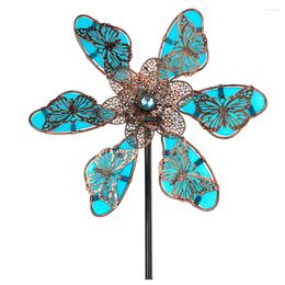 Decorative Figurines 90cm Fluorescent Butterfly Windmill 25 Art Decor Wind Spinner Yard Lawn Decoration Crafts Garden Supplies