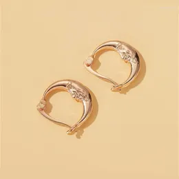 Hoop Earrings Women's Fashion Appearance Cold Wind Exquisite Gold Vintage Metal Sculpted Fac Oval Lazy