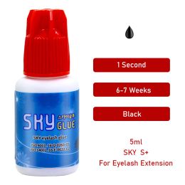 Eyelashes 1 Bottle Sky S Plus Glue False Eyelash Extension Supplies Fast Drying Fastest Strongest Korea Adhesive 5ml Lava Lashes