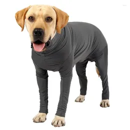 Dog Apparel Pet One-piece Long-sleeved 4-leg Clothing For Family Car Travel Recovery Body Outfits