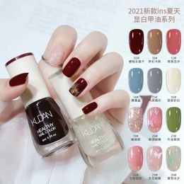 Nail Gel Oil-based Colourful Role Polish Lasting No Bake Non-peel Fast Dry White Non-tear Shine Oil Base Coat Q240507