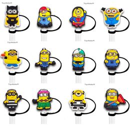 childhood yellow baby elf silicone toppers accessories cover charms Reusable Splash Proof drinking dust plug decorative 8mm/10mm straw party Original edition