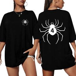 Women's T-Shirt Harajuku Clothes Casual Vintag T-shirt Summer Fashion Women Clothing Print Tshirt Cotton Female Top Spider Graphic Short Slve Y240506