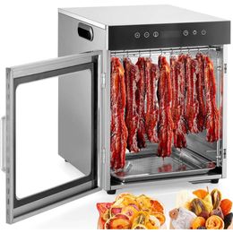 10-Tray Stainless Steel Food Dehydrator for Jerky, Meat, Veggies, and Fruits - 800W Dehydrated Dryer Machine with Hanger Hook and 24H Timer