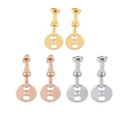 flower pendant titanium steel stud earrings whole fashion earrings women Jewellery gold earrings flower dangle earring jewelry6093937323061