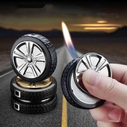 Creative Cool Adjustable Flame Tyre Design Lighter Open Flame Cigarette Lighter Other Lighter Design
