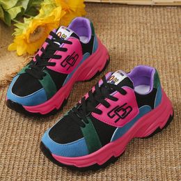 Casual Shoes Women Vulcanize Platform Sneakers For Female 2024 Spring Autumn Fashion Lace-up Thick Chunky Ladies Sports