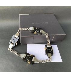 Hip Hop 1017 ALYX 9sm Hero Chain Necklace New Fashion Hero Chain Pearl Accessories Titanium Japanese Men Women Lovers6421035