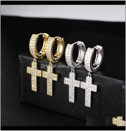 Hoop Huggie Luxury Designer Earrings Hip Hop Jewelry Iced Out Diamond Earring Bling Men Women Stud Earings Rapper Hip8542979