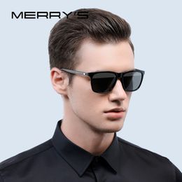 MERRY'S Fashion Unisex Retro Aluminium Sunglasses Men Polarised Lens Brand Designer Vintage Sun Glasses For Women UV400 S'8286 245E