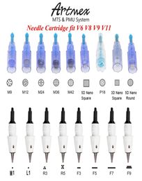 Micro Needle Cartridge Tips for Artmex V8 V6 V11 V9 permanent makeup Tattoo machine Derma pen DrPen MTS PMU Skin Care Beauty6707611