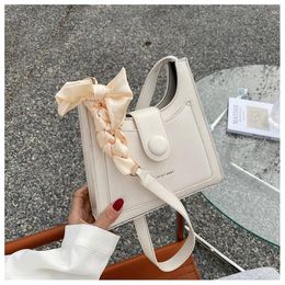 Shoulder Bags Small Solid Color PU Leather Bag Crossbody 2024 Summer Button Design Female Handbags And Purses Totes A104