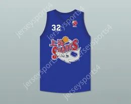 CUSTOM NAY Mens Youth/Kids JIMMER FREDETTE 32 SHANGHAI SHARKS BLUE BASKETBALL JERSEY WITH CBA PATCH TOP Stitched S-6XL