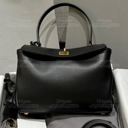 12A 1:1 Top Mirror Quality Designer Tote Bags Fine Hardware Embellished And Advanced Minimalist Style Classic Pure Black Women's Luxury Handbags With Original Box.