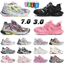 Runner 7 7.5 3 Designer Shoes Woman Track Runners All Black White Pink Multicolor Red Purple Light Blue Beige Sneakers Trainers Womens Mens Shoes