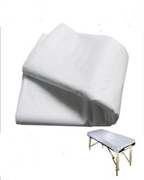 Disposable White Massage Bed Sheet Flat Table Cover Waterproof 10 Sheets a Pack7733072