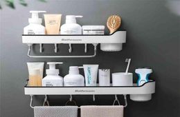 ONEUP Corner Bathroom Shelf Wall Mounted Shampoo Shower Shelves Holder Storage Rack Organiser Towel Bar Accessories 210423282C8958285
