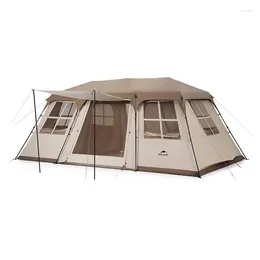 Tents And Shelters Naturehike Village-17 Automatic Cabin Tent Outdoor 3-4 Persons Camping Travel 210D Oxford One Living Room Two Bedroom