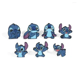 Brooches Cartoon Cute Stitch Brooch Metal Badge Selling Alloy Drip Bag Accessories