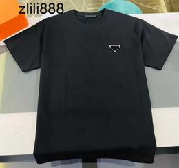 mens t shirt designer shirt men tshirt man black tee womens clothes size XXL XXXL T-Shirts 100% Cotton short sleeve chest triangle inlay Tees fashion 756Y#