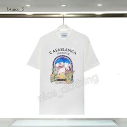 Casablancas Men T Shirts Designer T Shirt Casablanc Short Sleeve Fashion Men Casual T-Shirts Women Street T-Shirts Club Casa Blanca Shorts Sleeve Luxury Shirt 168