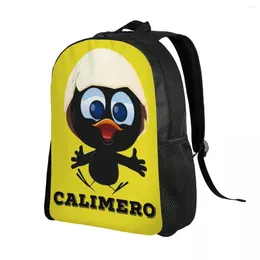 Backpack Cute Cartoon Chiken Calimero Backpacks For Women Men Waterproof College School Bag Printing Bookbag