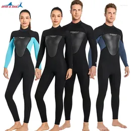 Women's Swimwear Diving Suit3MMMen's One-Piece Warm Suit Outdoor Cold-Proof Snorkelling Swimming Jellyfish Winter Swimsuit