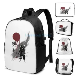 Backpack Funny Graphic Print Shouri USB Charge Men School Bags Women Bag Travel Laptop