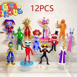 Action Toy Figures The Amazing Digital Circus Figure Pomni and Jax Plushie Doll Toys Cute Amazing Digital Circus Figure Kids Children Christmas T240506