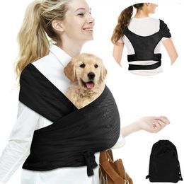 Dog Carrier Comfort Breathable Outdoor Travel Hands Free Pet Double Shoulder Strap Front Facing Puppy Sling